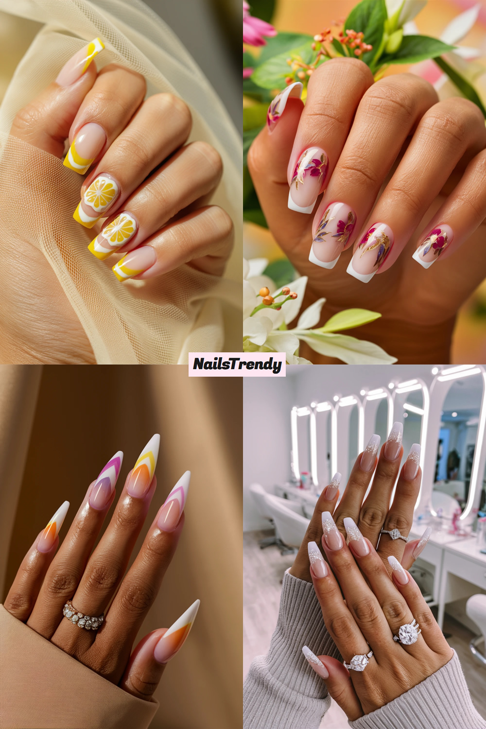 Simple Summer Nails French Tip Ideas