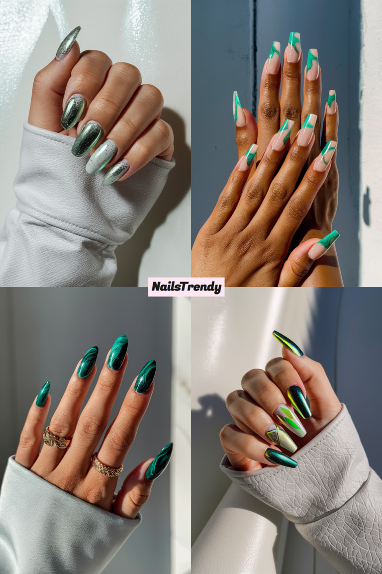 Summer nails green