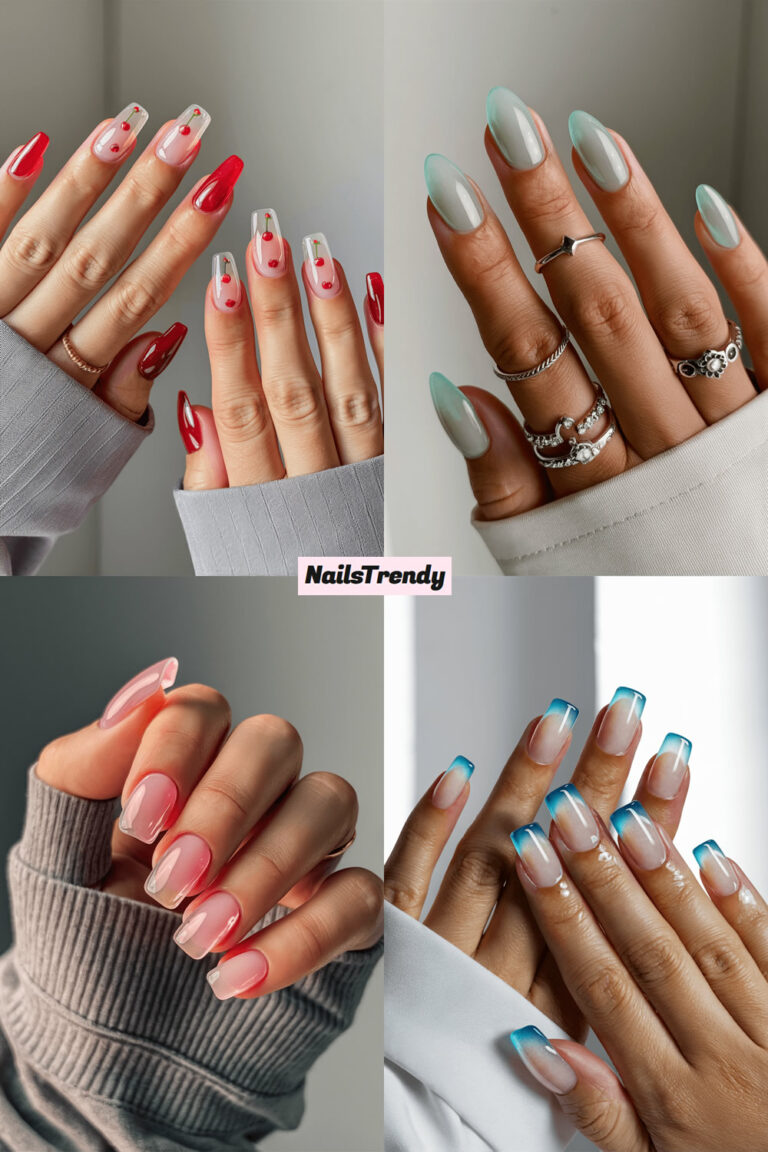 Simple summer nails jelly design ideas